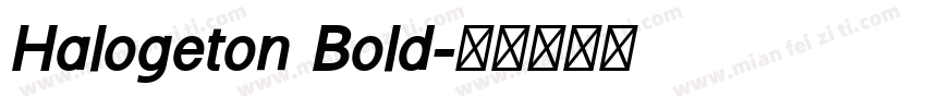 Halogeton Bold字体转换